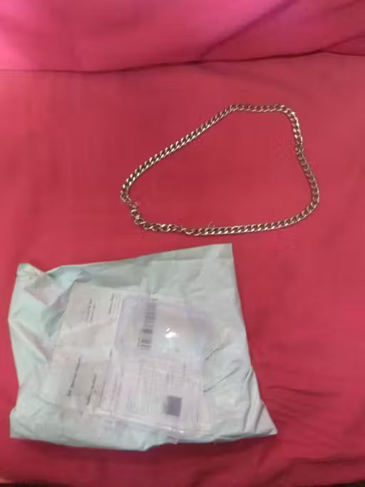 Silver Plated Stainless Steel Chain Necklace – Stylish Unisex Party Wear